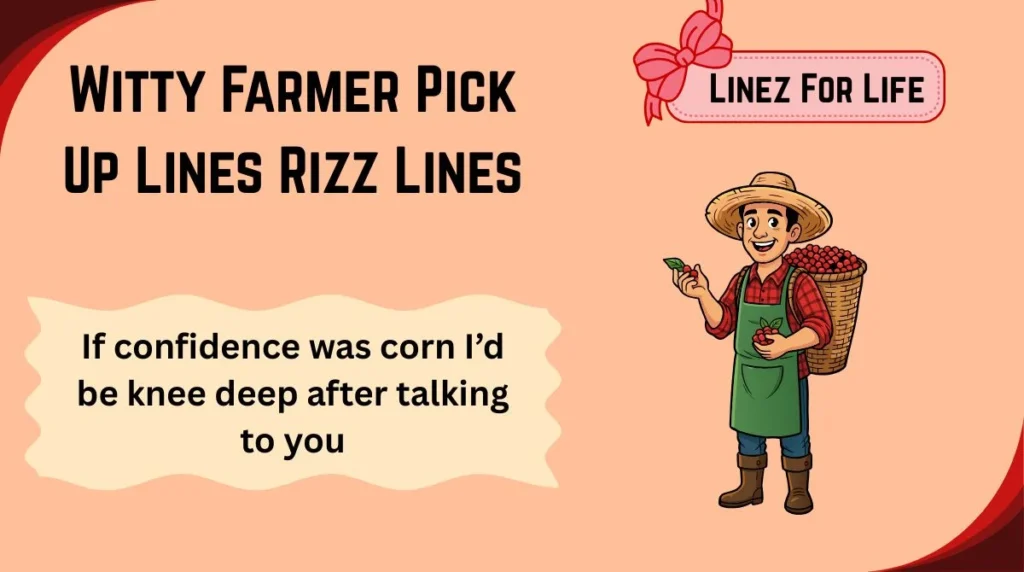 Witty Farmer Pick Up Lines Rizz Lines