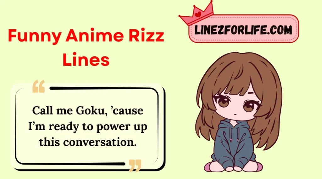 Funny Anime Rizz Lines