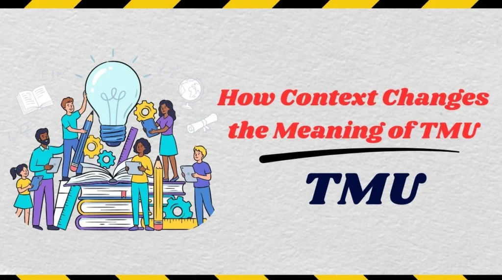 How Context Changes the Meaning of TMU